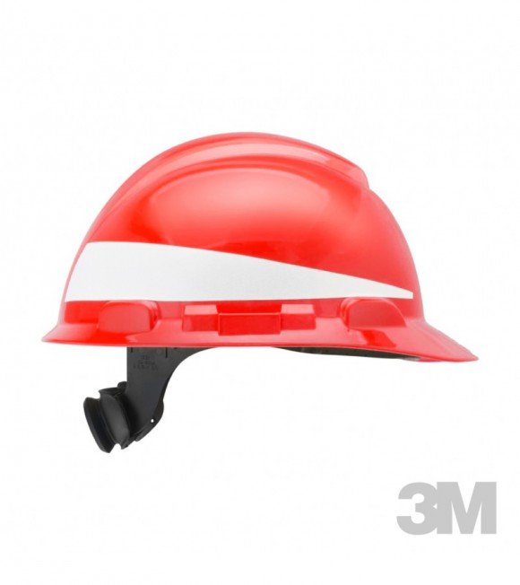 CASCO 3M ROJO C/REFLECT.c/arnes 4p cremallera