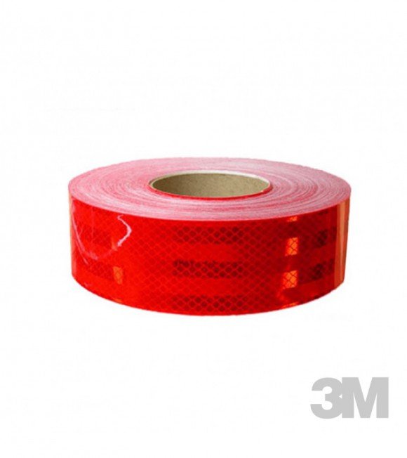 CINTA REFLECTIVA 3M ROJA 75mm ROLLOx45.7mts