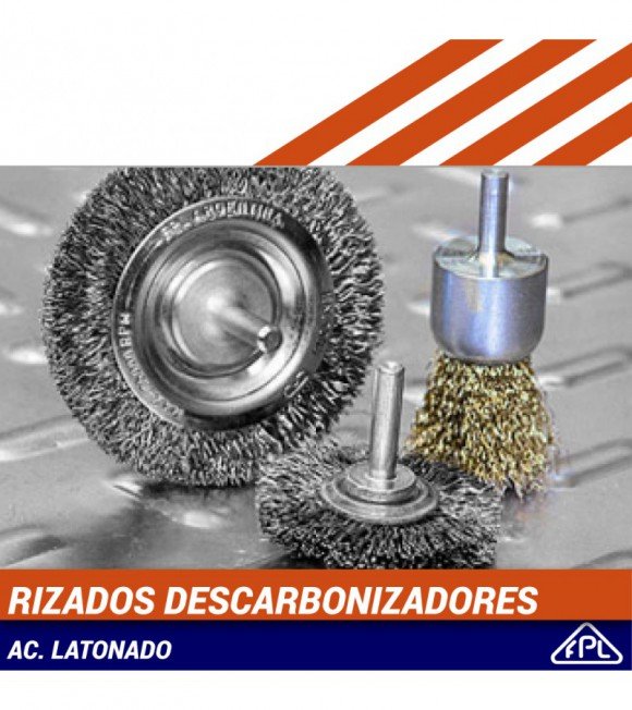 CEPILLO DESCARB. FPL 15mm RIZADO    (C/U)