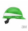 CASCO 3M VERDE C/REFLECT.c/arnes 4p cremallera