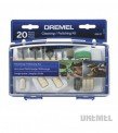 TORNO DREMEL kit acces.20pz.Limpieza y Pulido